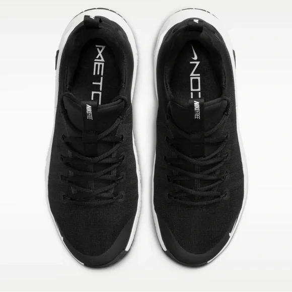 Nike Black and White Slip-On Training Sneakers / Nike Free Metcon 6 - NEW!! - Picture 7 of 12